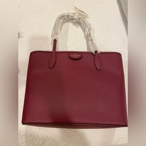 Kate Spade red leather tote - NWTO, never been used so perfect condition.
